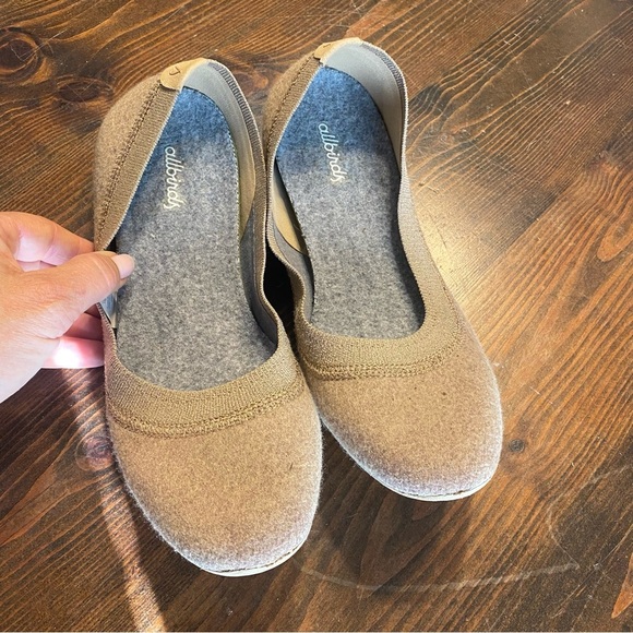 allbirds Shoes - Allbirds Womens Tree Breezers Tan Wool Ballet comfortable Flats Slip Ons SZ-9